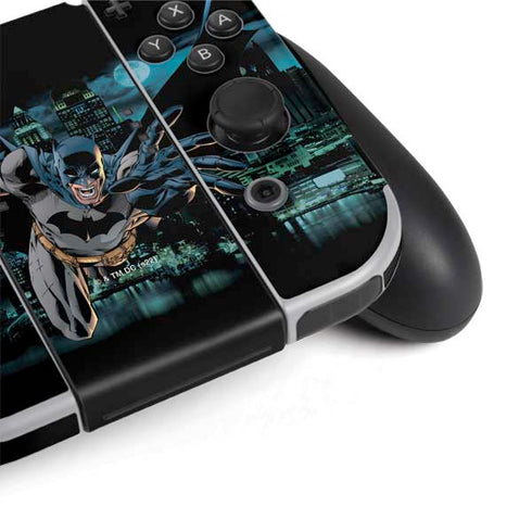 DC Comics Batman All Star Batman & Robin, The Boy Wonder Action Pose Art BY Jim Lee Nintendo Switch OLED (2021) Skin